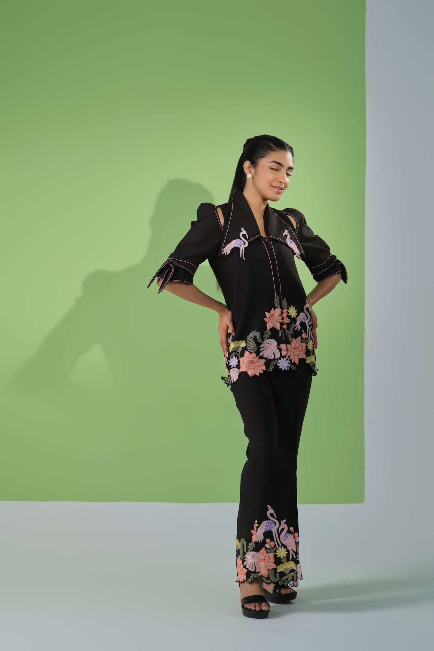 Midnight Bloom Co-Ord Set