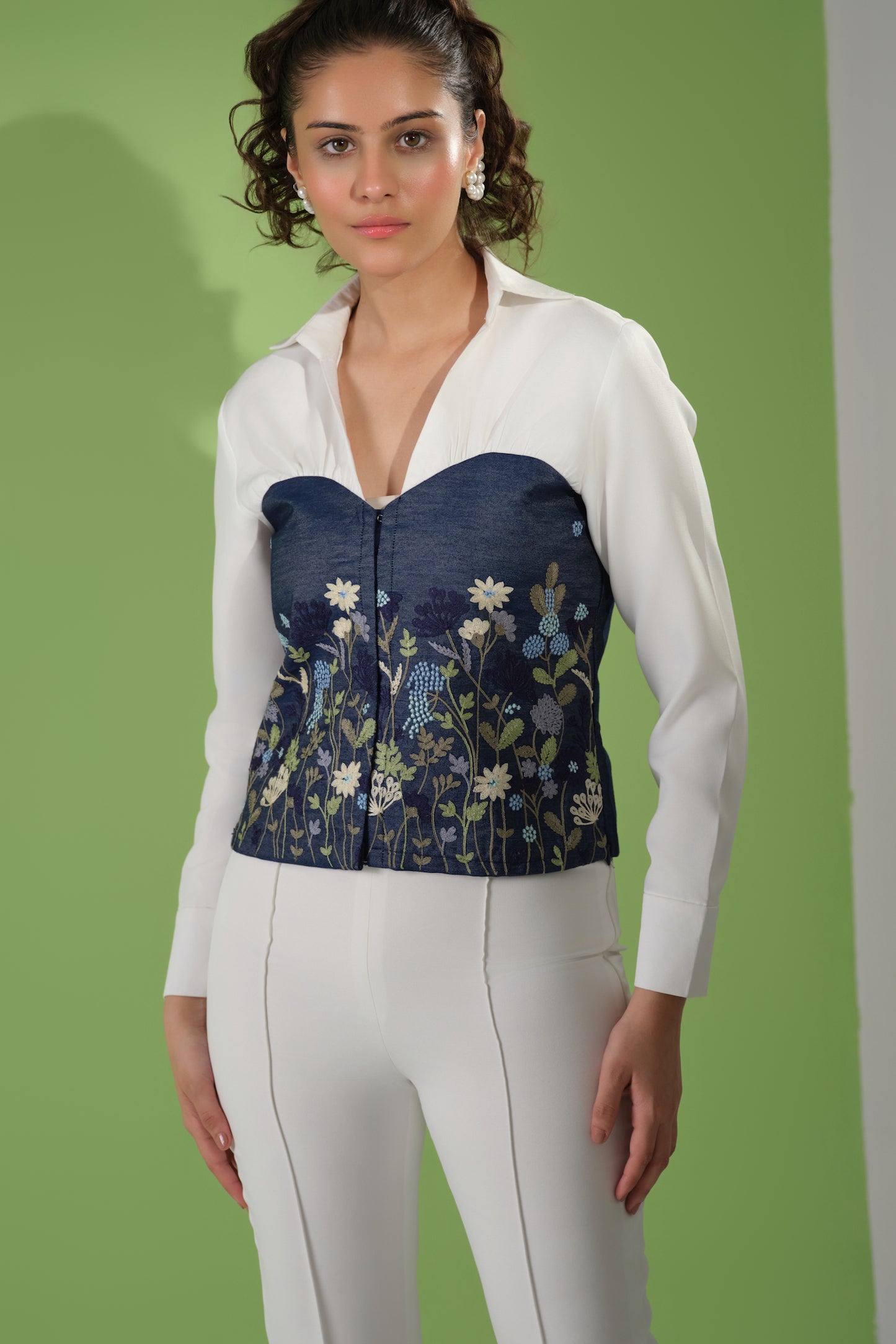 Blossom Denim Co-Ord Set