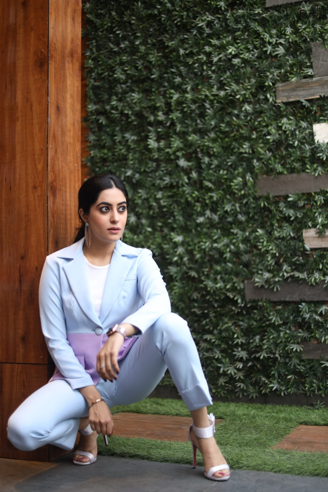 Collar Block Blazer Co-Ord Set