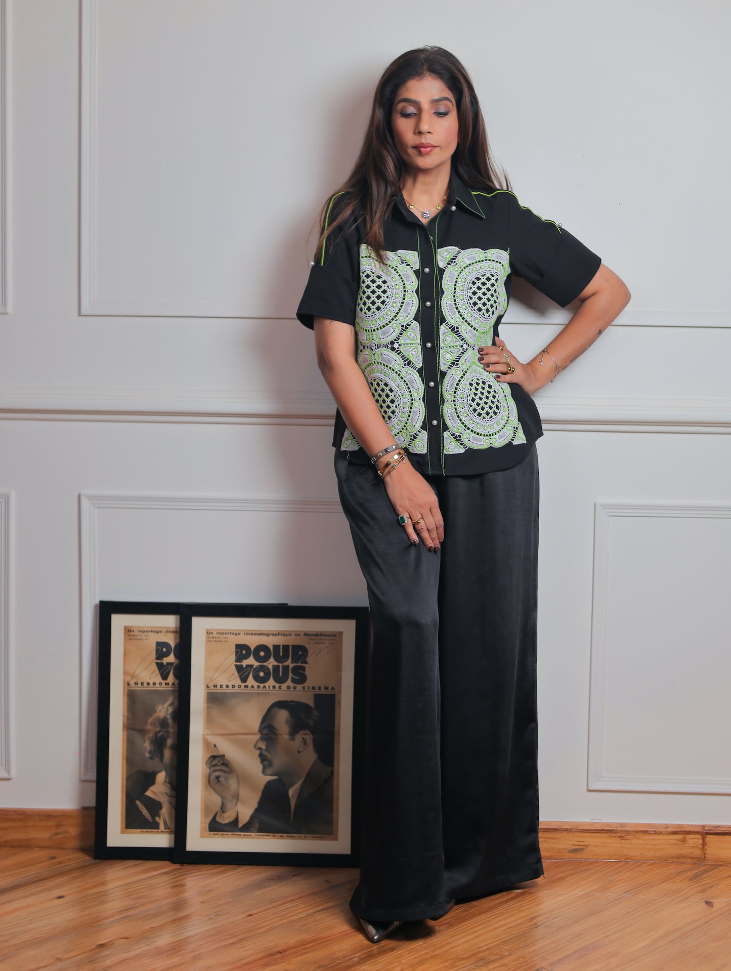 Midnight Neon Whisper Shirt