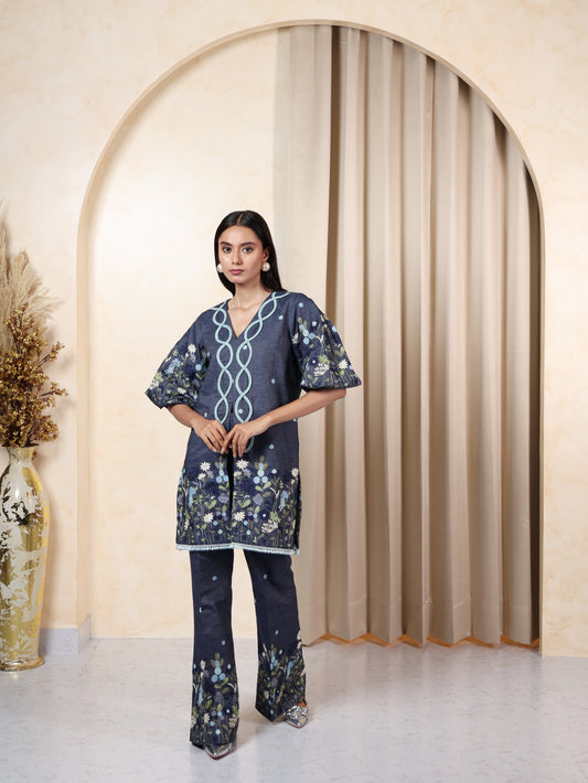 Queen's denim desire co-ord set