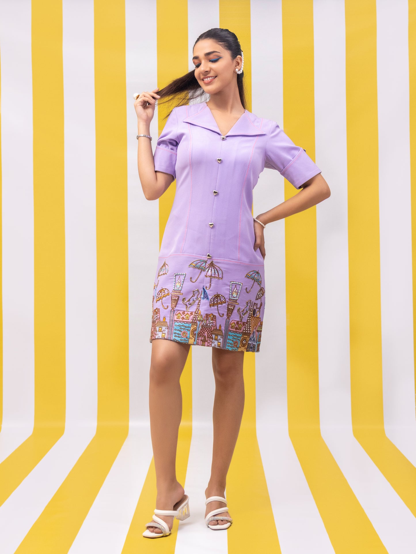 Whimsical City Dress