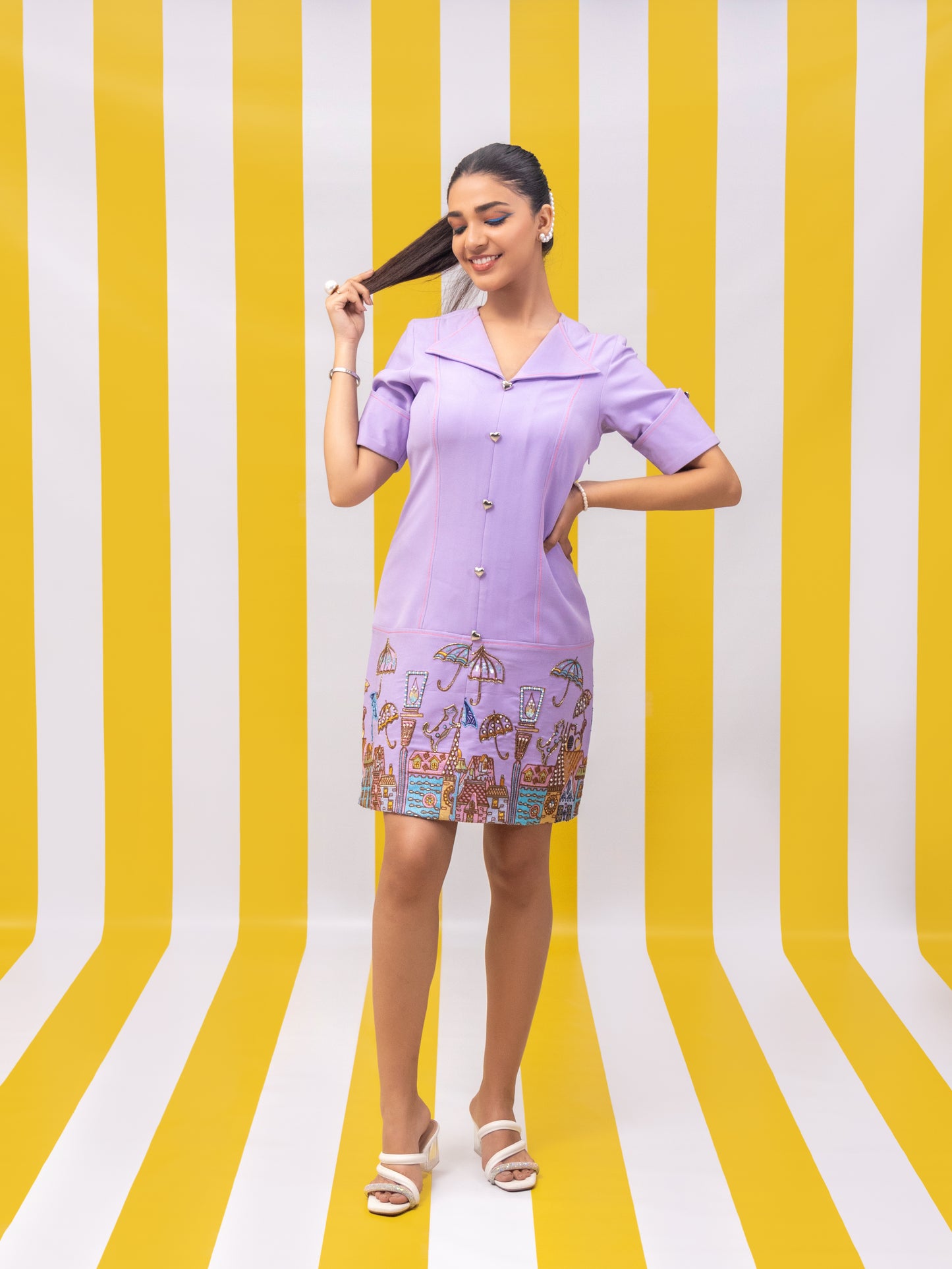 Whimsical City Dress