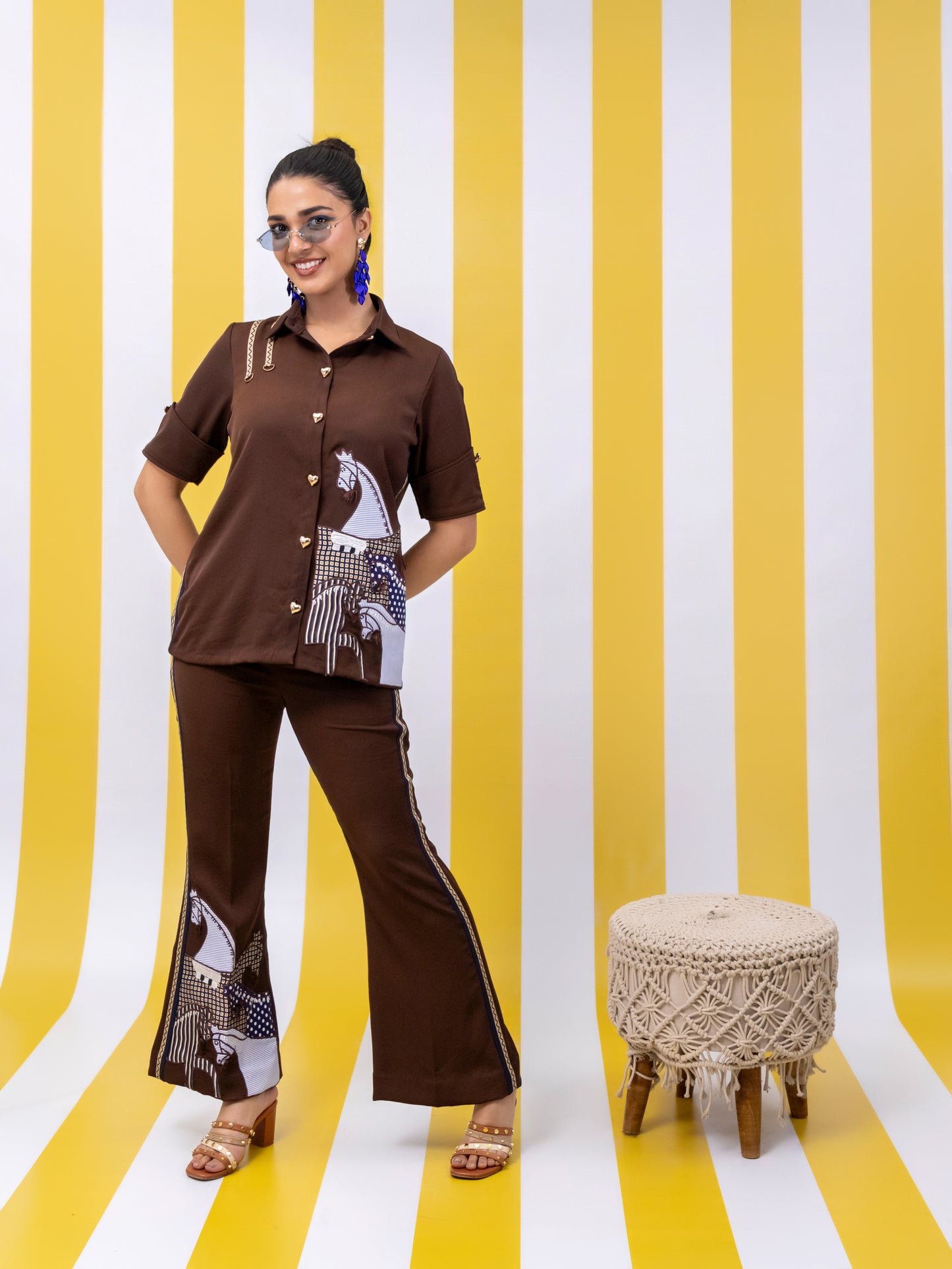 Horse Bit Co-Ord Set (Brown)