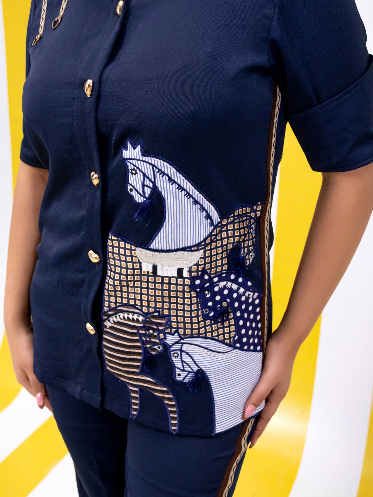 Horse Bit Co-Ord Set (Blue)