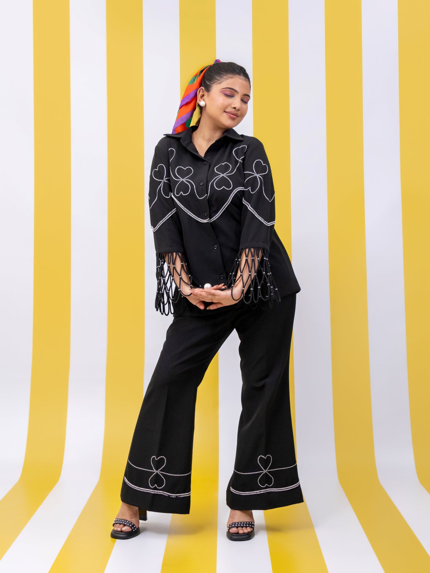 Hearts and Webs Set (Black)