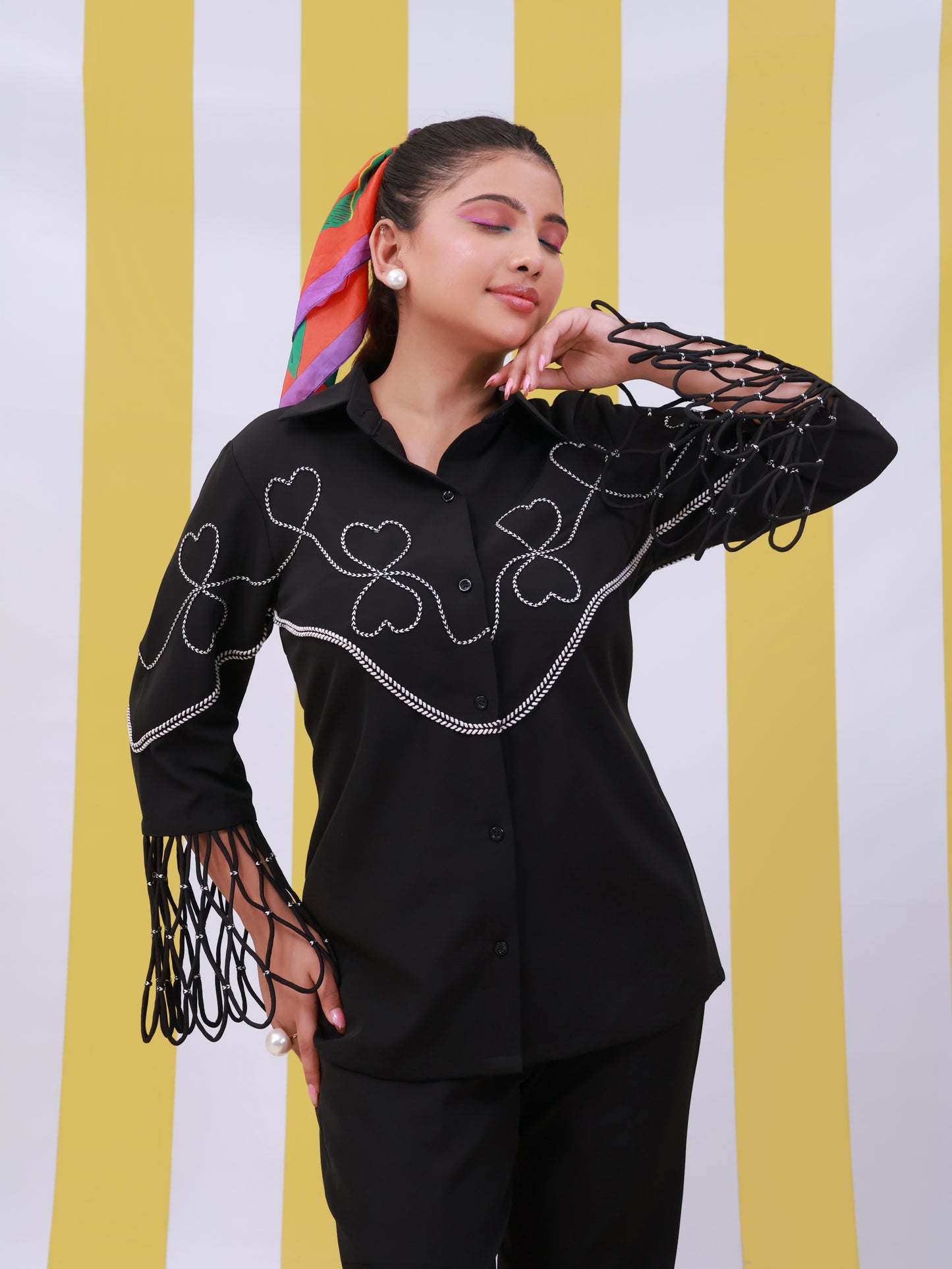 Hearts and Webs Set (Black)