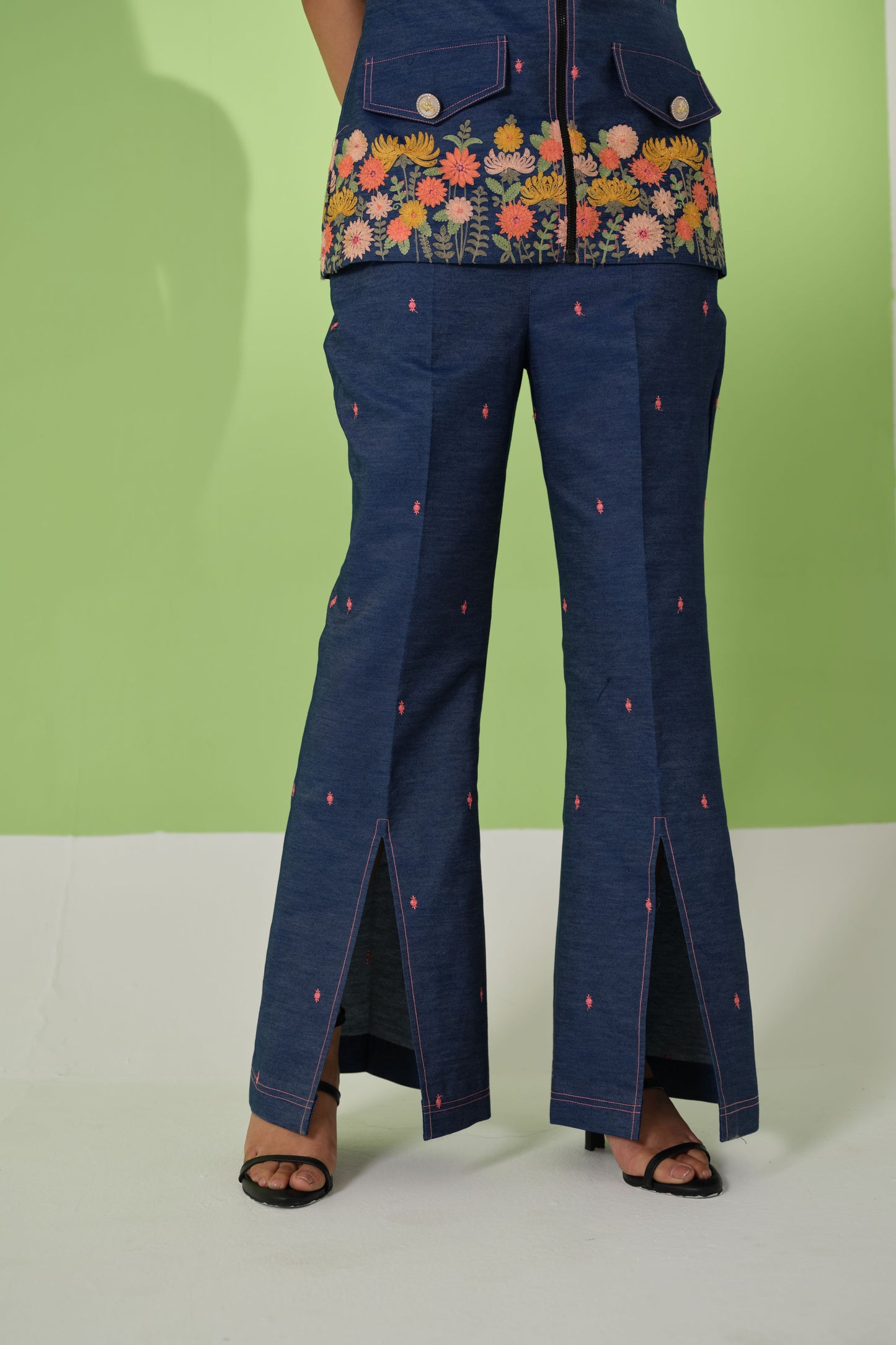 Denim Bloom Co-Ord Set