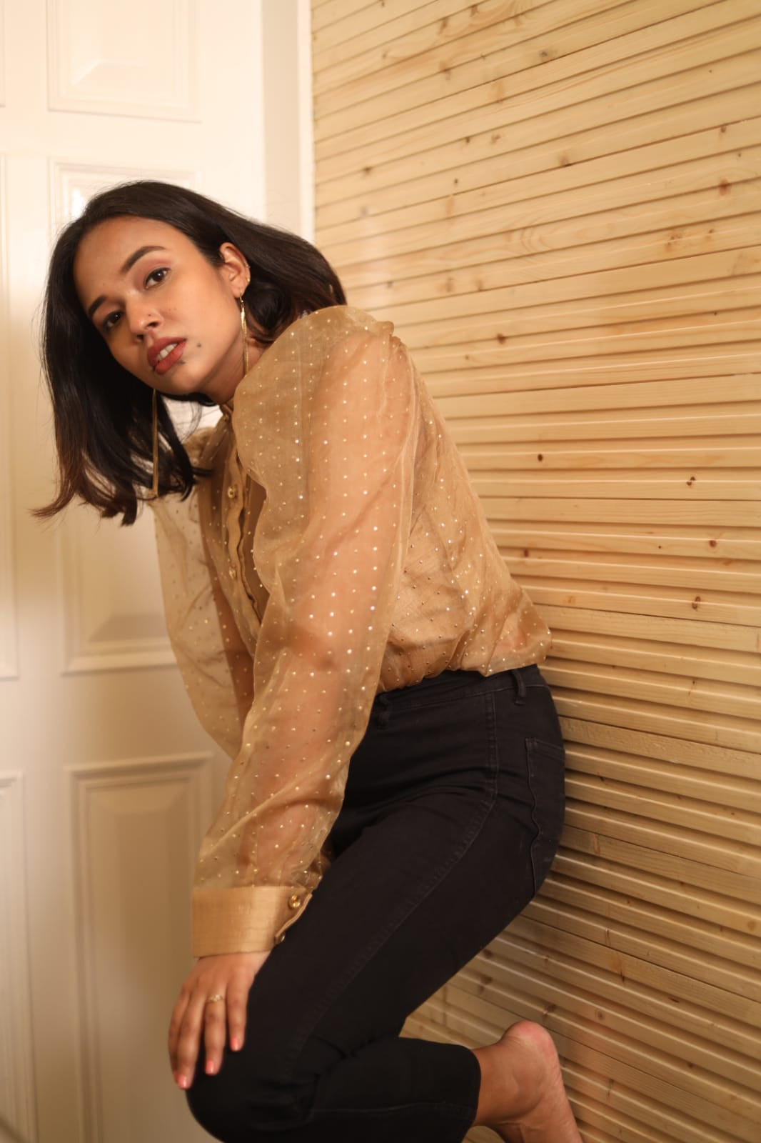 Gold Swarovski Shirt & Bustier